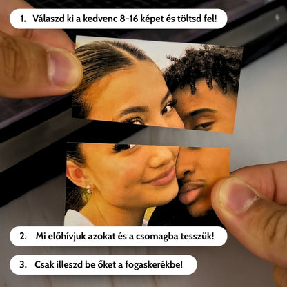 MemóriaBox™ – Diófából készült forgatható képes emlékdoboz